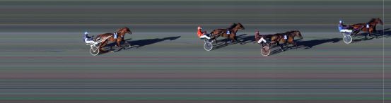 Målfoto for løp 2 på bane BI den 14.07.2017