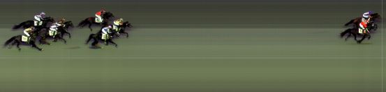 Målfoto for løp 11 på bane BI den 28.07.2017