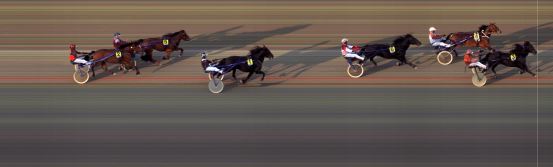 Målfoto for løp 1 på bane BI den 25.08.2017