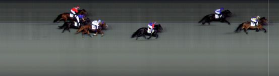 Målfoto for løp 7 på bane BI den 25.08.2017