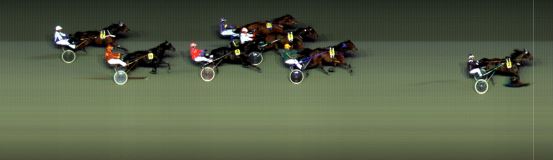 Målfoto for løp 1 på bane BI den 06.10.2017