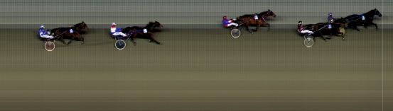 Målfoto for løp 2 på bane BI den 22.12.2017