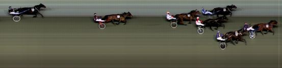 Målfoto for løp 5 på bane BI den 12.01.2018