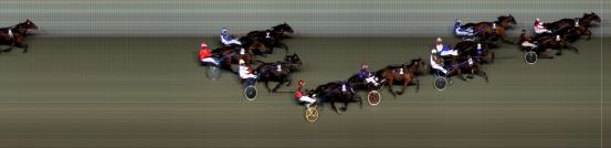 Målfoto for løp 6 på bane BI den 12.01.2018