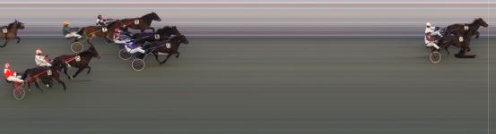 Målfoto for løp 5 på bane BI den 03.02.2018