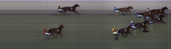 Målfoto for løp 6 på bane BI den 03.02.2018