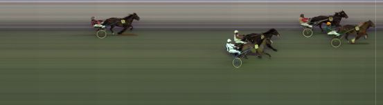 Målfoto for løp 7 på bane BI den 03.02.2018