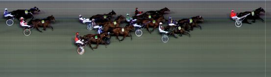 Målfoto for løp 9 på bane BI den 03.02.2018