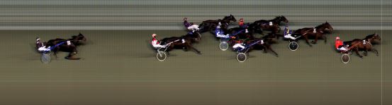 Målfoto for løp 6 på bane BI den 23.02.2018