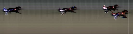 Målfoto for løp 3 på bane BI den 09.03.2018