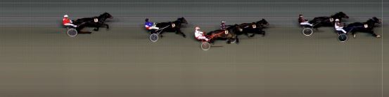 Målfoto for løp 7 på bane BI den 09.03.2018