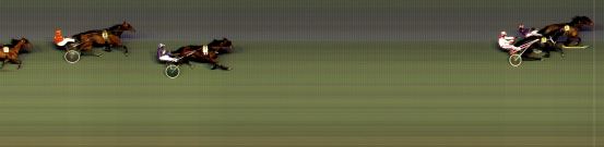 Målfoto for løp 1 på bane BI den 23.03.2018