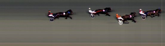 Målfoto for løp 8 på bane BI den 23.03.2018