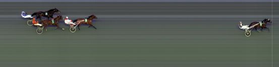 Målfoto for løp 4 på bane BI den 06.04.2018