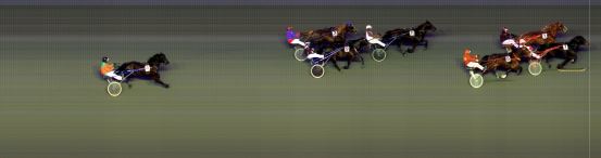 Målfoto for løp 5 på bane BI den 06.04.2018