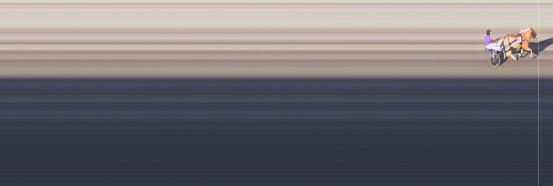 Målfoto for løp 1 på bane BI den 20.04.2018