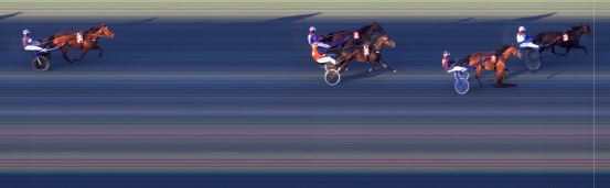 Målfoto for løp 3 på bane BI den 20.04.2018