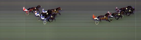 Målfoto for løp 7 på bane BI den 20.04.2018