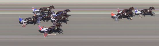 Målfoto for løp 9 på bane BI den 06.05.2018