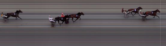 Målfoto for løp 2 på bane BI den 11.05.2018