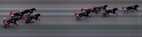 Målfoto for løp 5 på bane BI den 11.05.2018