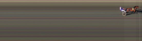 Målfoto for løp 1 på bane BI den 18.05.2018