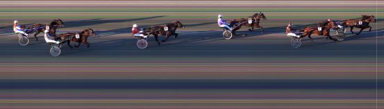 Målfoto for løp 5 på bane BI den 18.05.2018