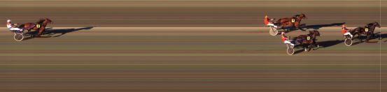 Målfoto for løp 1 på bane BI den 08.06.2018