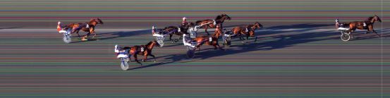 Målfoto for løp 6 på bane BI den 08.06.2018