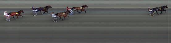 Målfoto for løp 1 på bane BI den 15.06.2018