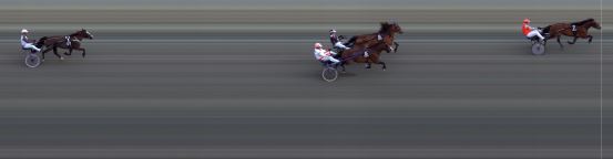 Målfoto for løp 6 på bane BI den 15.06.2018