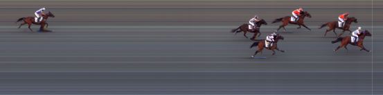 Målfoto for løp 8 på bane BI den 27.07.2018