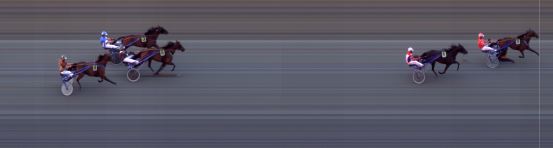 Målfoto for løp 9 på bane BI den 27.07.2018