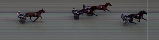 Målfoto for løp 3 på bane BI den 10.08.2018