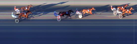 Målfoto for løp 2 på bane BI den 31.08.2018