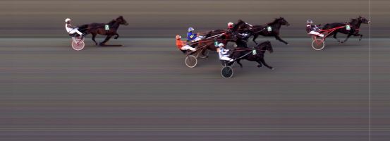 Målfoto for løp 4 på bane BI den 31.08.2018