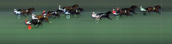 Målfoto for løp 6 på bane BI den 31.08.2018