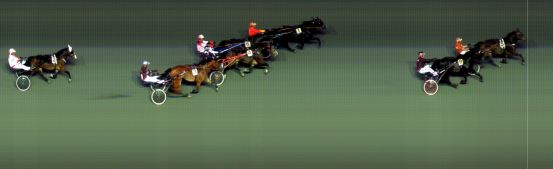 Målfoto for løp 7 på bane BI den 31.08.2018