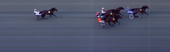 Målfoto for løp 1 på bane BI den 30.09.2018