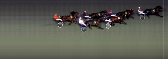 Målfoto for løp 1 på bane BI den 05.10.2018