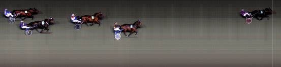 Målfoto for løp 4 på bane BI den 05.10.2018