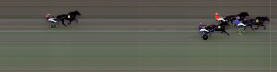 Målfoto for løp 7 på bane BI den 13.10.2018