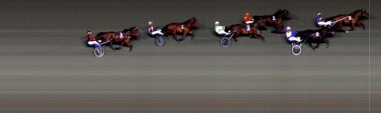 Målfoto for løp 6 på bane BI den 19.10.2018