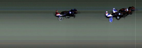 Målfoto for løp 2 på bane BI den 09.11.2018