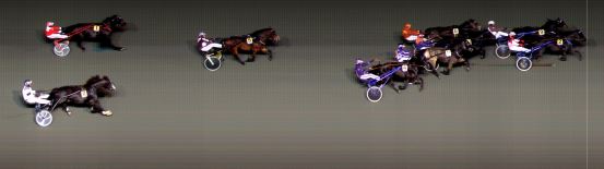 Målfoto for løp 1 på bane BI den 16.11.2018