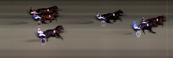 Målfoto for løp 3 på bane BI den 23.11.2018