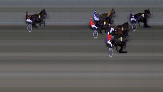 Målfoto for løp 1 på bane BI den 14.12.2018