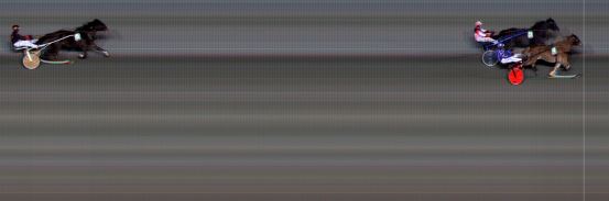 Målfoto for løp 4 på bane BI den 14.12.2018