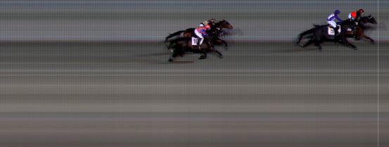 Målfoto for løp 5 på bane BI den 14.12.2018