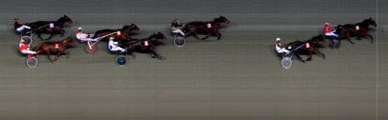 Målfoto for løp 3 på bane BI den 11.01.2019